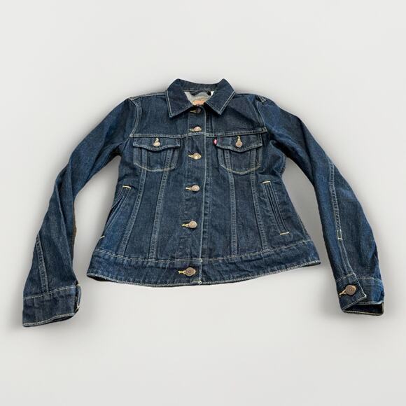 Levi's Jackets & Blazers - Levis Womens Blue Denim 100% CottonButton Up Jean Jacket Size S Small